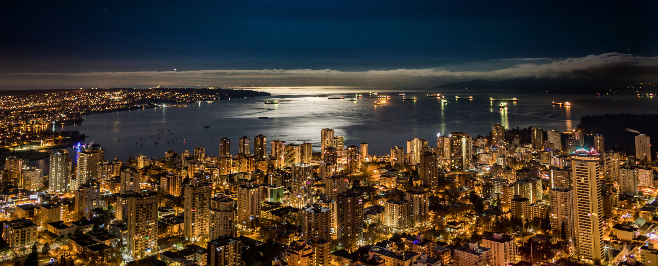 Vancouver night sky